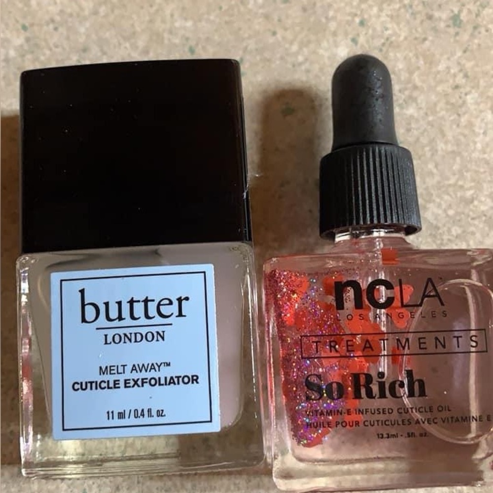 Butter London Cuticle Exfoliator and NCLA Cuticle Oil Set